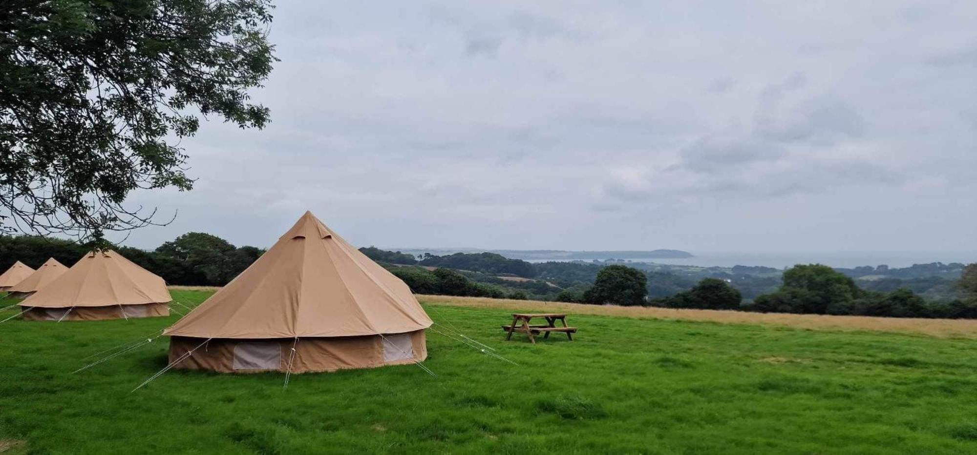 Fully Furnished Bell Tent 3 Carlyon Bay Buitenkant foto